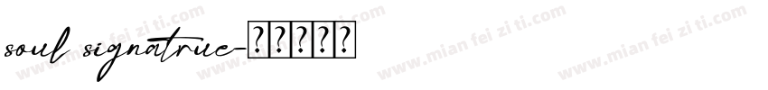 soul signatrue字体转换